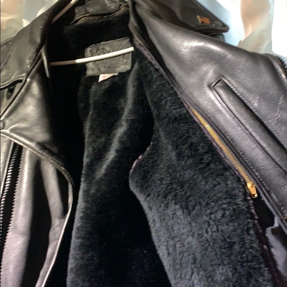 USA made Vintage Leather Motorcycle Jacket - Picture 3 of 8